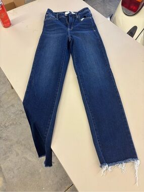 Dark Blue Women's Straight-Leg Jeans